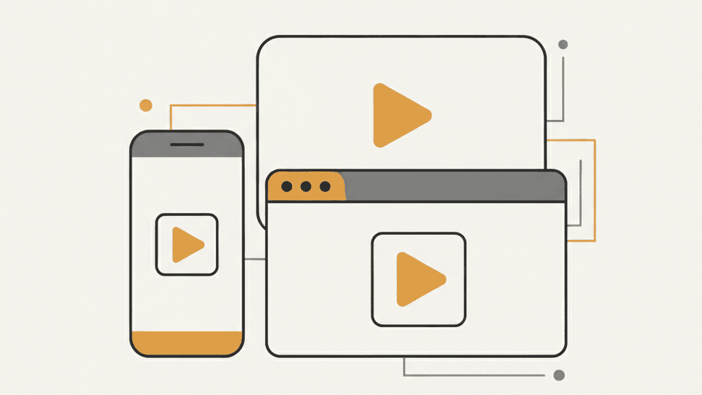 App demo videos — illustration